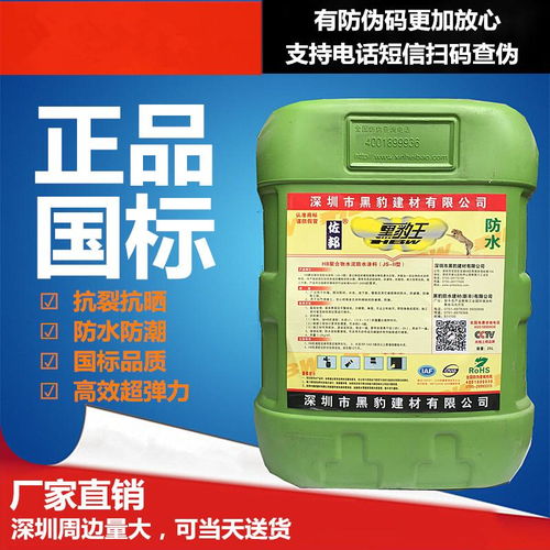 瑞智黑豹JS防水涂料 廚房、衛生間、水池及泳池防潮防漏的環保解決方案